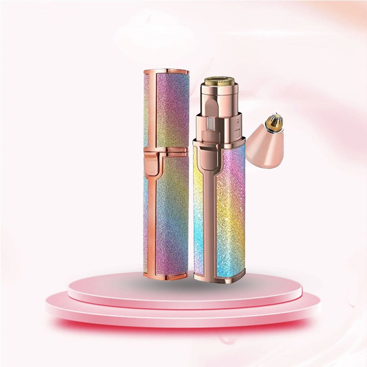 2‑in‑1 Electric Eyebrow Trimmer & Facial Hair Remover for Women - Compact & Rechargeable