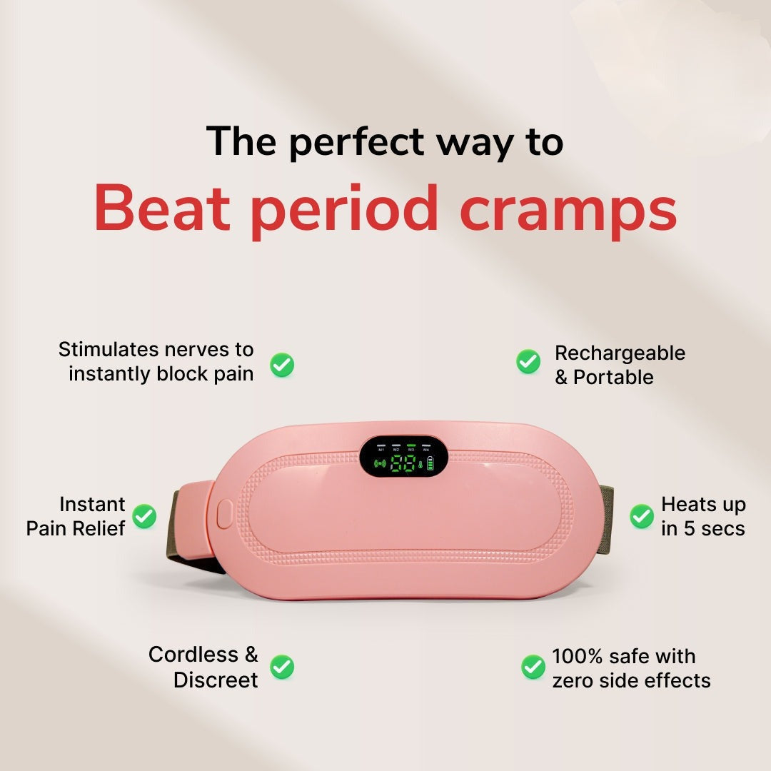 Rechargeable Heat Therapy Belt for Period Cramps & Back Pain
