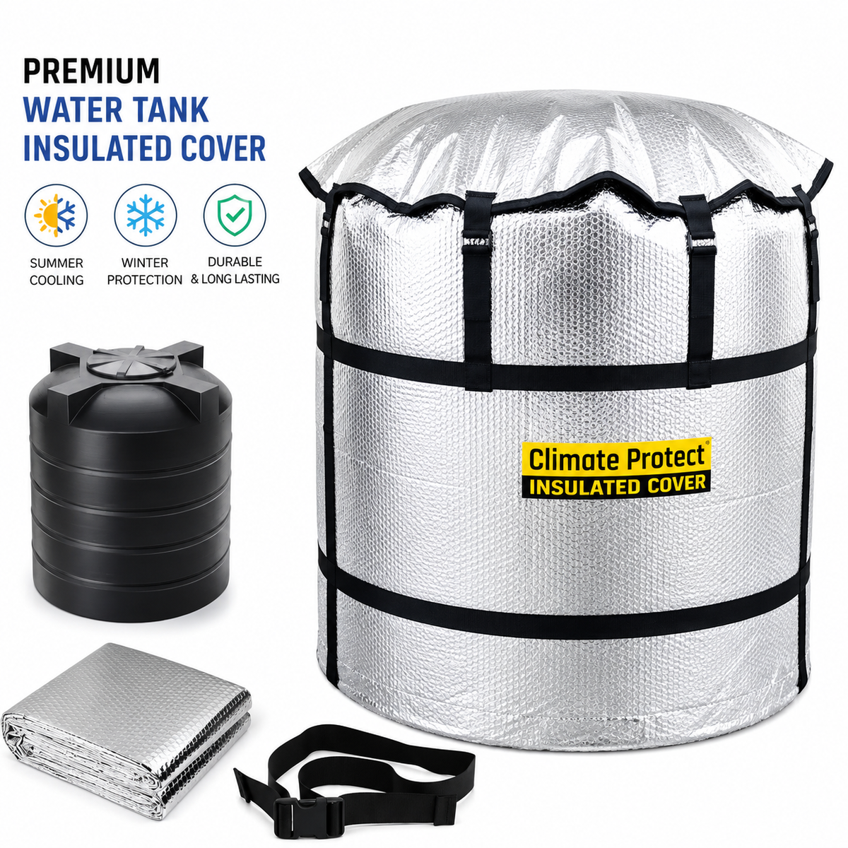 VIP Quality 3-Layer Insulated Water Tank Cover – Free Delivery All Over Pakistan