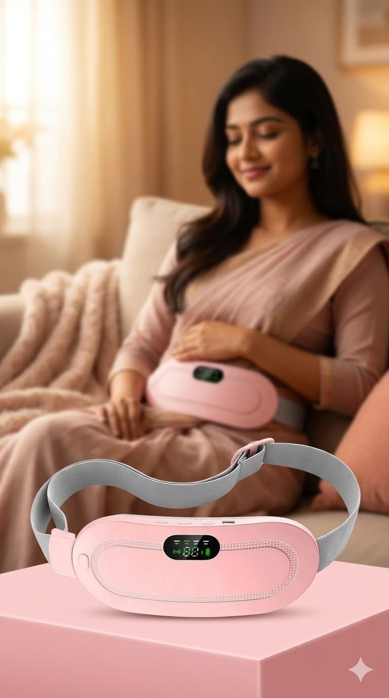 Rechargeable Heat Therapy Belt for Period Cramps & Back Pain