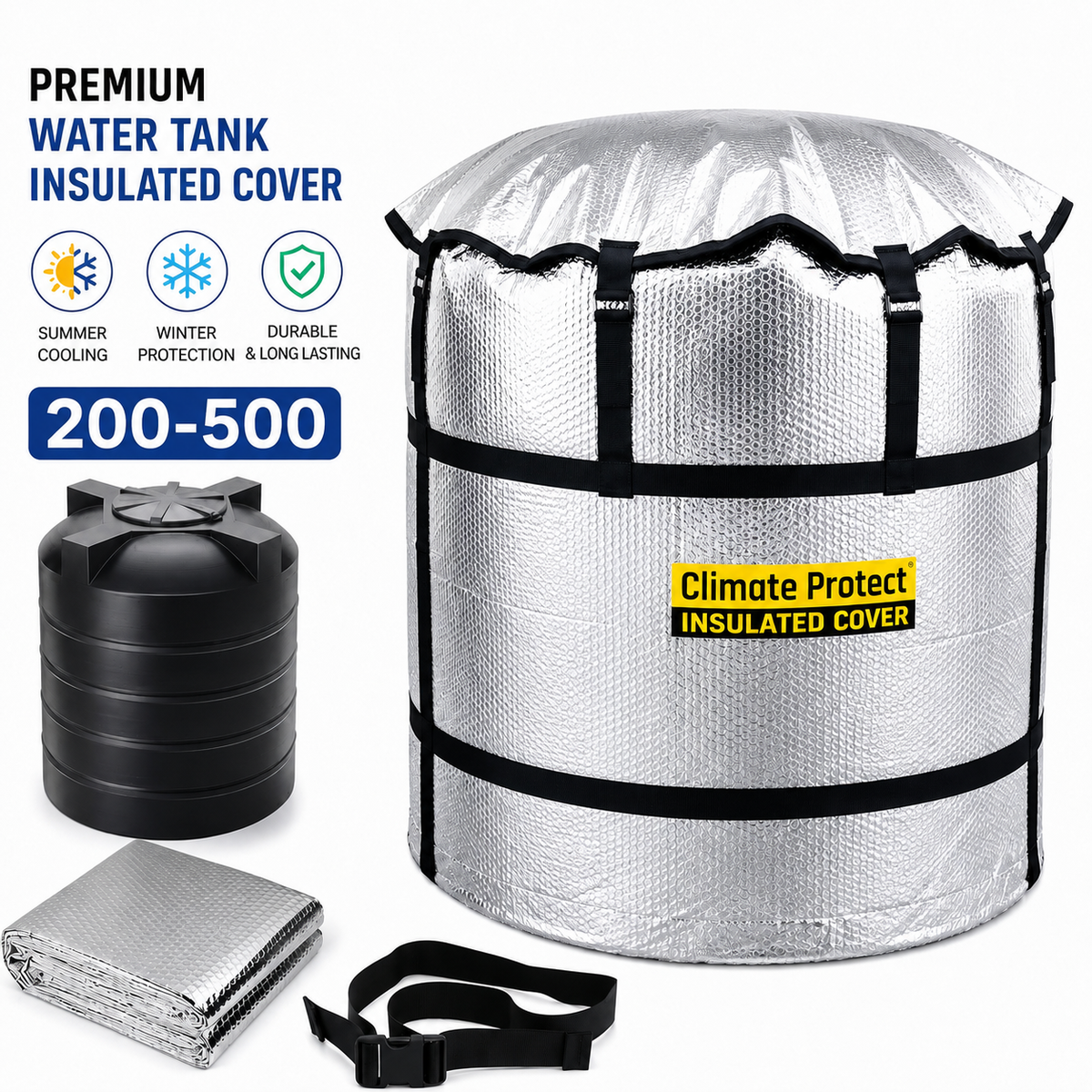 VIP Quality 3-Layer Insulated Water Tank Cover – Free Delivery All Over Pakistan