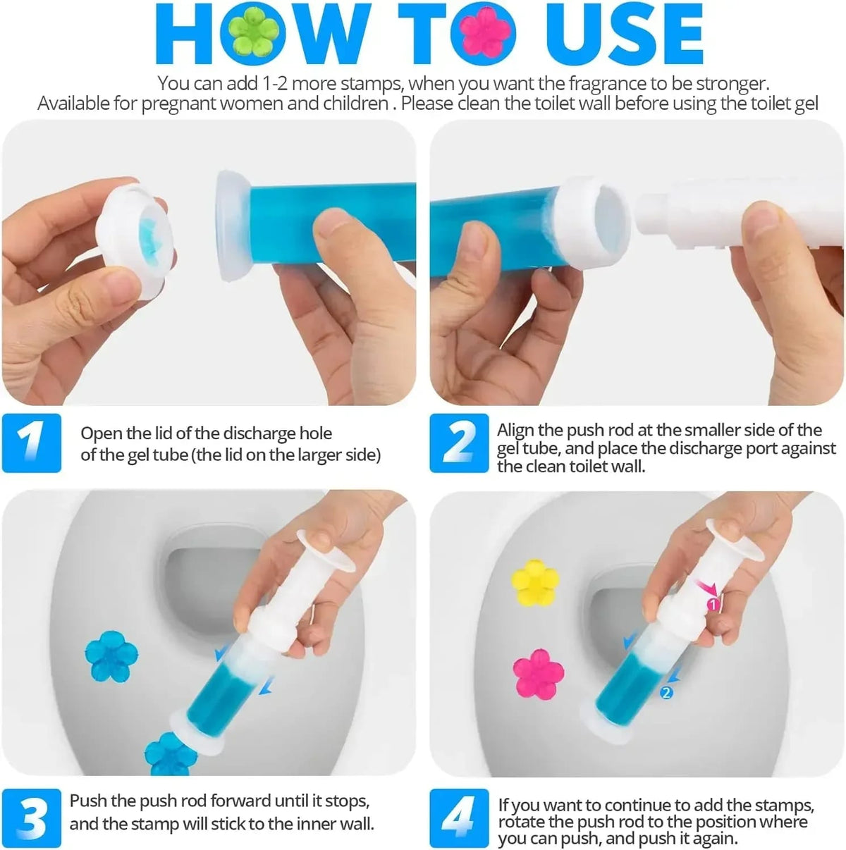 Toilet Cleaning Flower Gel,
